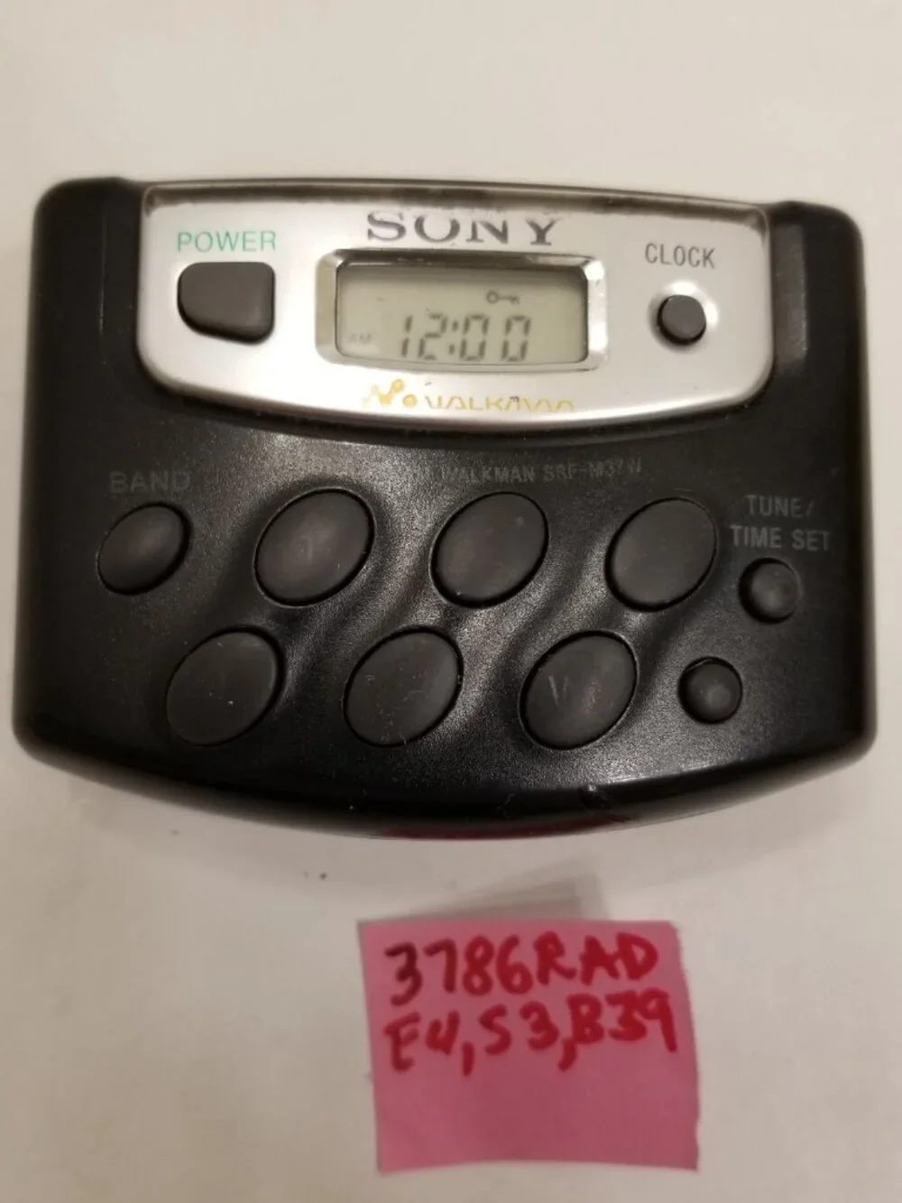 Sony SRF-39 Walkman AM/FM Pocket Radio Belt Clip Vintage Tested Works Japan 1992